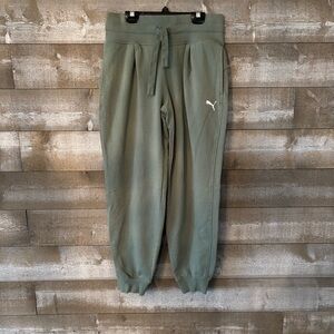 Puma Olive Green Track Pants/Joggers 100% Cotton